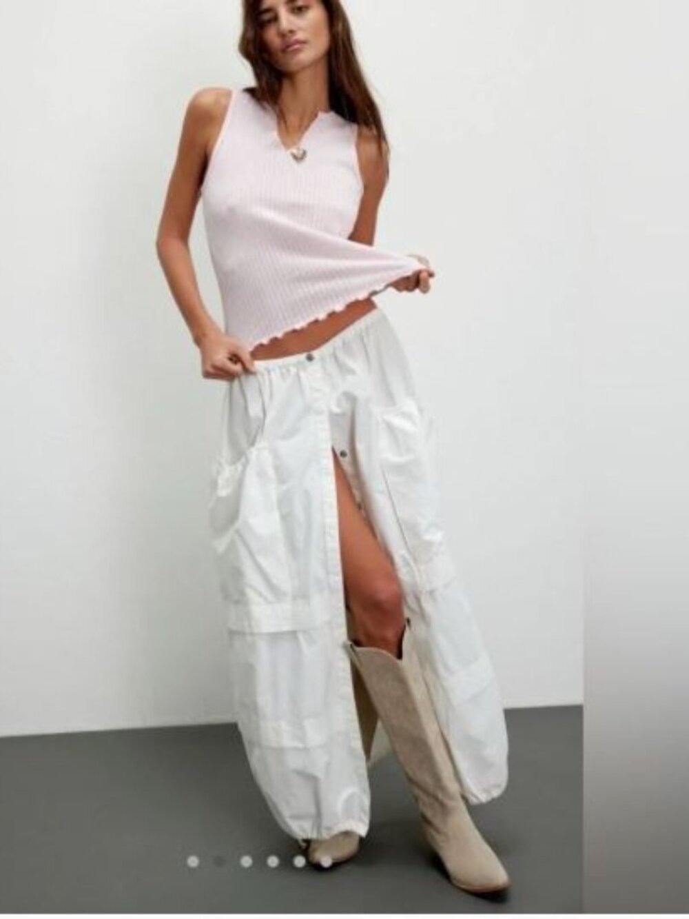NWOT Free Eloise Skirt Size Small in Off White